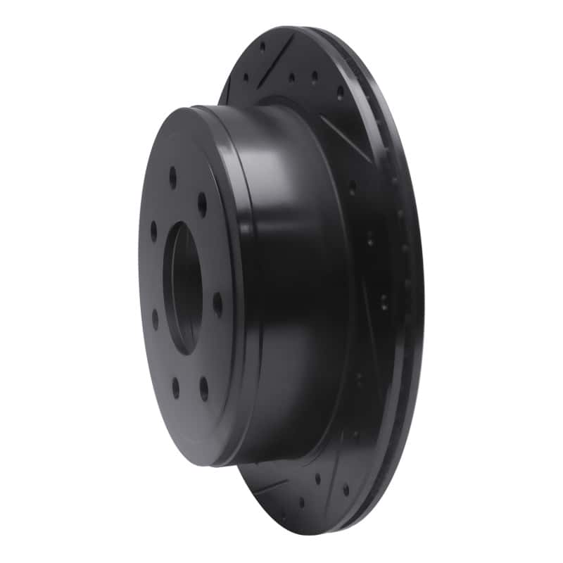 R1 Concepts — R1 04-11 Ford F-150 RWD Rear Left Drilled & Slotted Black Brake Rotor
R1 Brake Rotor Drill - view 2