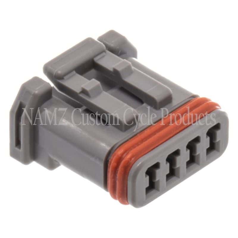 NAMZ — NAMZ JAE MX-1900 4-Position Gray Female Socket Housing (HD 69201179) - view 1