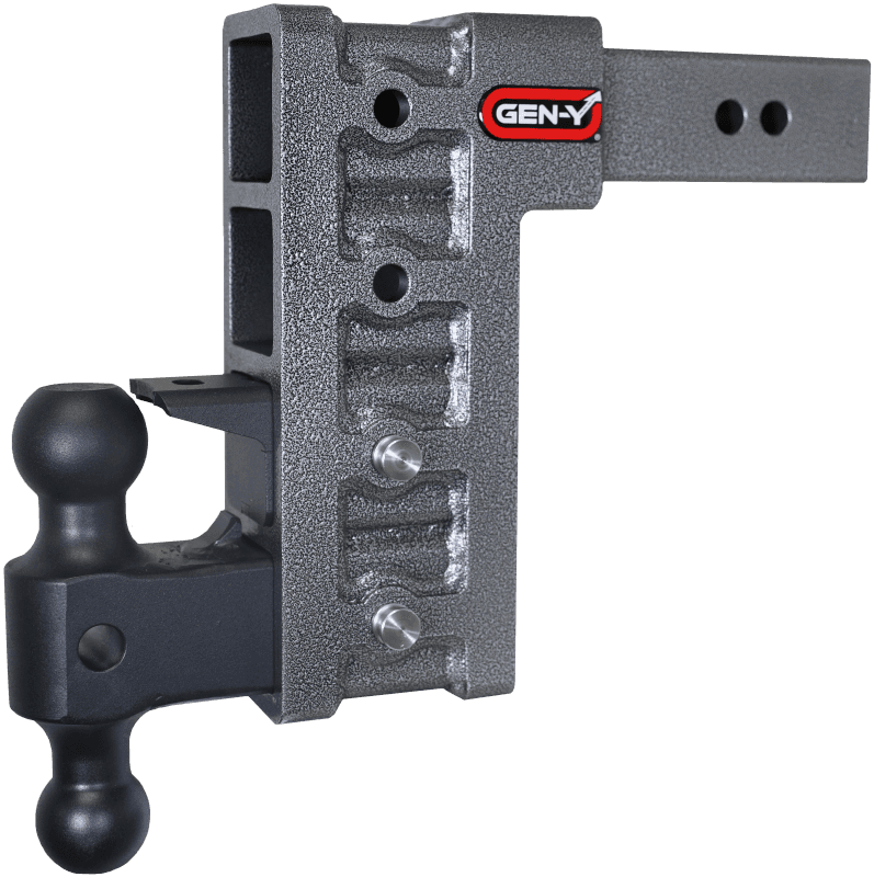 GEN-Y Hitch — Gen-Y Mega Duty 2.5in Shank 9in Drop 3K TW 21K Hitch w/GH-061 Dual-Ball/GH-062 Pintle Lock
Drop Hitch - view 2