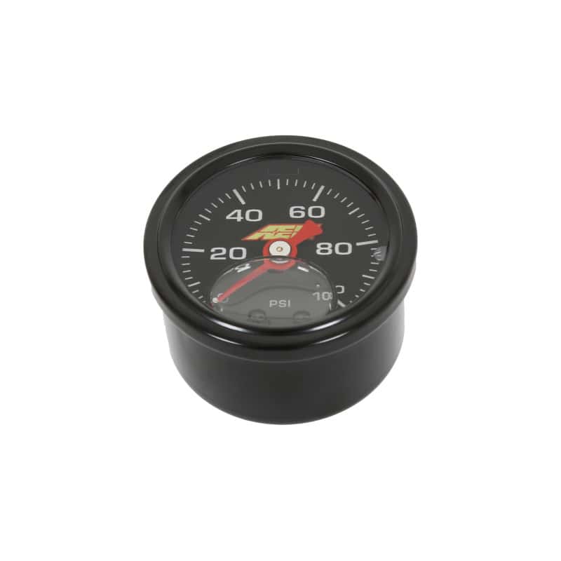 AEM — AEM 0-100 PSI Liquid Filled Mechanical Pressure Gauge - 1/8 NPT
Pressure Gauge - view 6