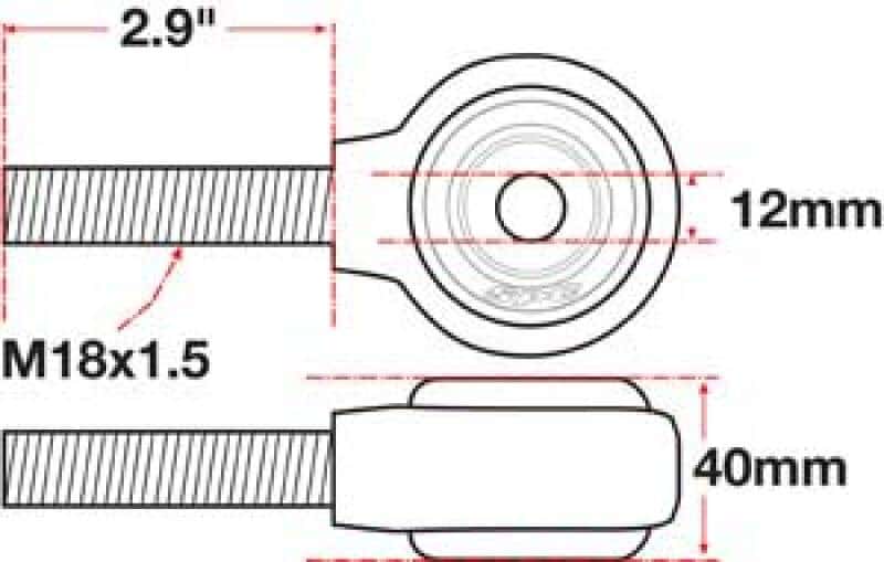 SPC Performance — SPC Performance xAxis Rod End Ball Joint
CROSSAXIS ROD END
XAXIS JOINT - view 4