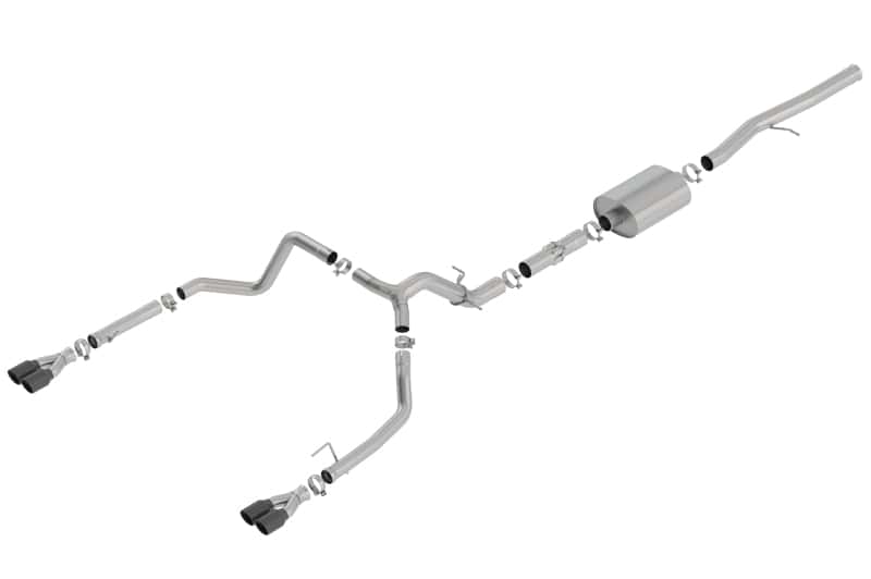 Borla — Borla 19 Chevrolet Silverado/GMC Sierra 1500 6.2L SS ATAK Catback Exhaust - Black Chrome Tips
Cat-Back System - view 1
