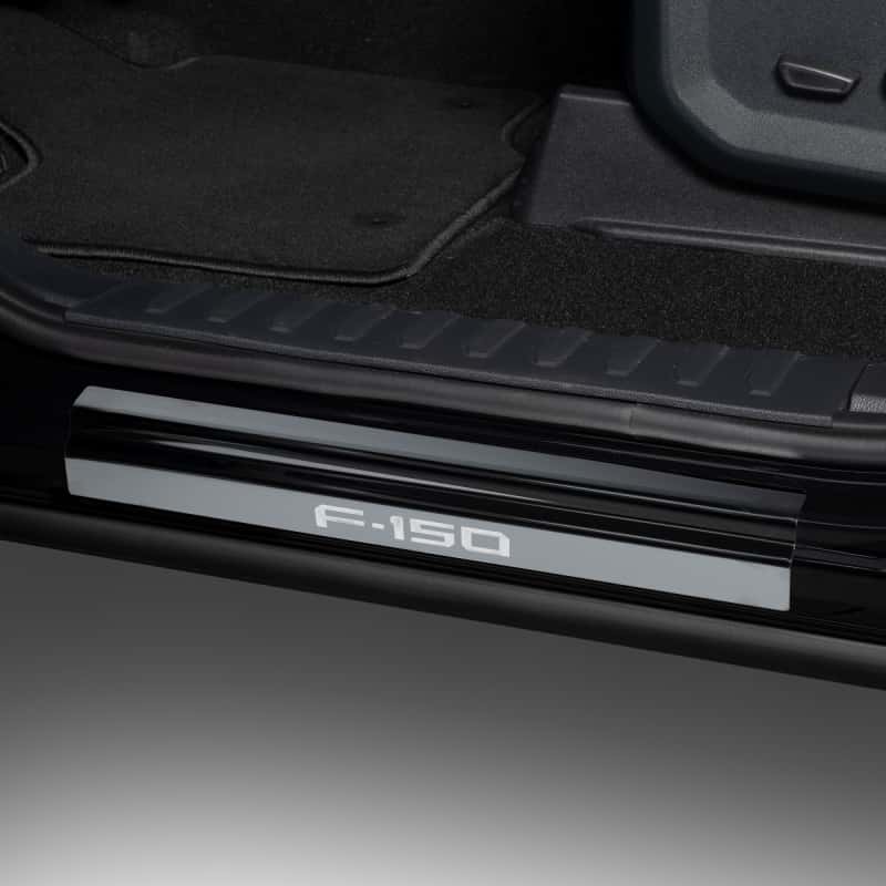 Putco — Putco 15-20 Ford F-150 - Regular Cab & SuperCab w/ F-150 Etching (2pcs) Black Platinum Door Sill
Door Sill Protector - view 2