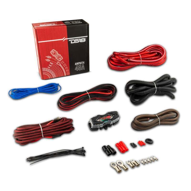DS18 — DS18 4-GA Amplifier Install Kit- Red - view 4