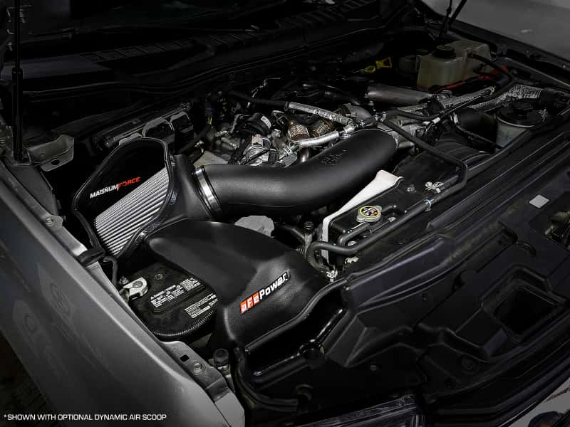 aFe — aFe Magnum FORCE Stage-2 Pro DRY S Cold Air Intake System 17-18 Ford Diesel Trucks V8-6.7L (td)
Magnum FORCE Intake - view 8