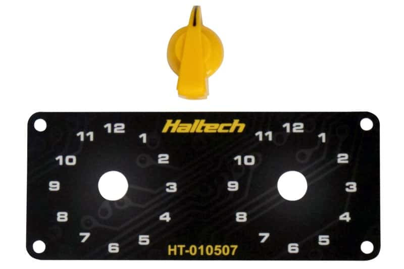 Haltech — Haltech Dual Switch Panel Kit w/Yellow Knob
Accessories - view 1