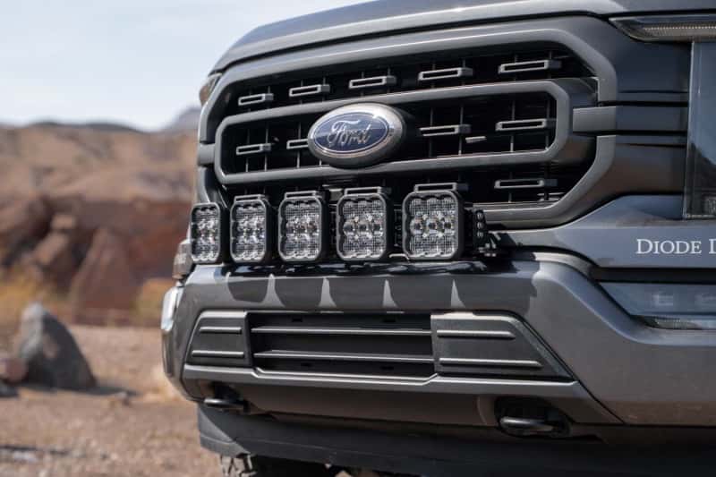 Diode Dynamics — Diode Dynamics 21-22 Ford F-150 SS5 Grille CrossLink Lightbar Kit- Yellow Pro Combo - view 8