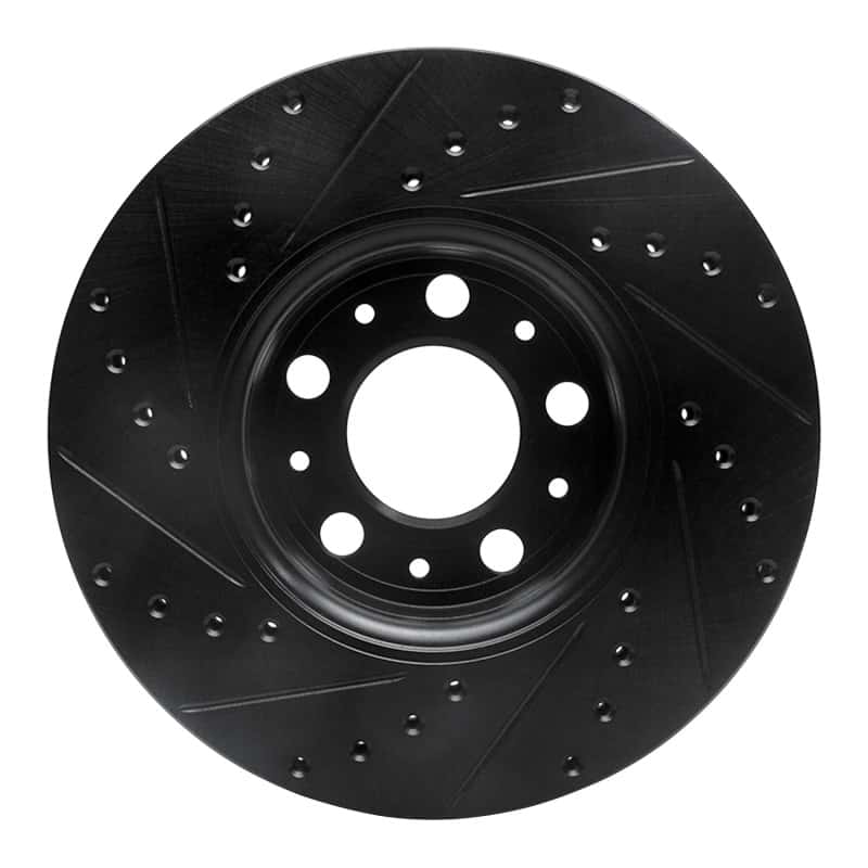 R1 Concepts — R1 99-09 Volvo S60 Front Right Drilled & Slotted Black Brake Rotor
R1 Brake Rotor Drill - view 5