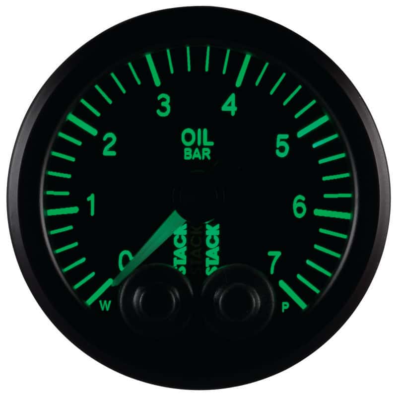 AutoMeter — Autometer Stack 52mm 0-7 Bar M10 Male Pro-Control Oil Pressure Gauge - Black
Ga OilP PC Blk 7 Bar - view 7