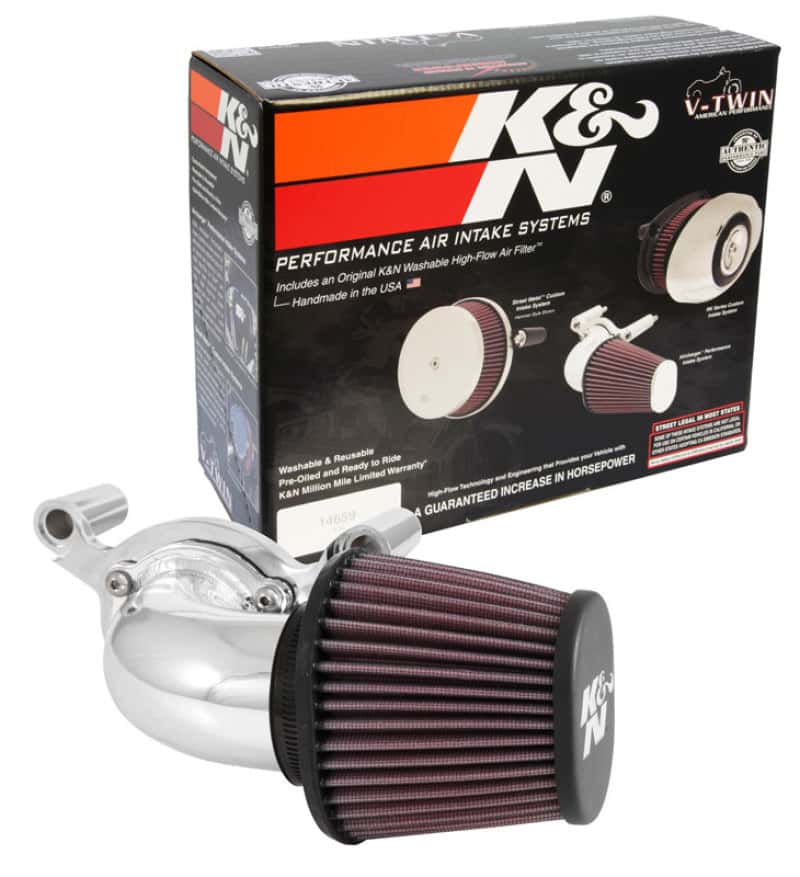 K&N Engineering — K&N 01-15 Harley-Davidson Touring 96 / 103 / 08-15 Bright AirCharger Performance Intake
Air Intake System - view 4