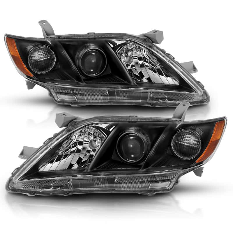 ANZO — ANZO 2007-2009 Toyota Camry Projector Headlight Black Amber
Head Light Set - view 3