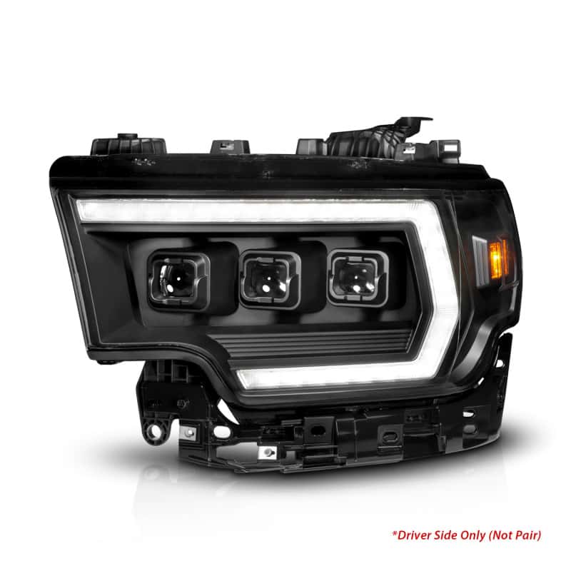 ANZO — ANZO 19-24 RAM 2500/3500 Z-Series Full LED Proj Headlights DRL/Init/SeqSig - Driver Side ONLY - view 1