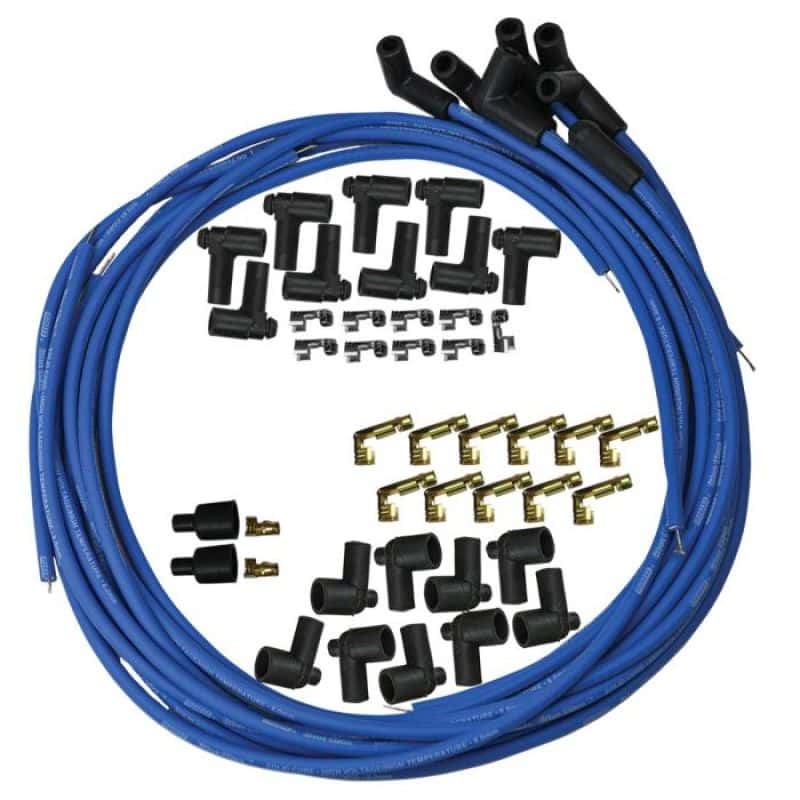 Moroso — Moroso Universal Ignition Wire Set - Blue Max - Solid Core - 90 Degree - 36in - view 2