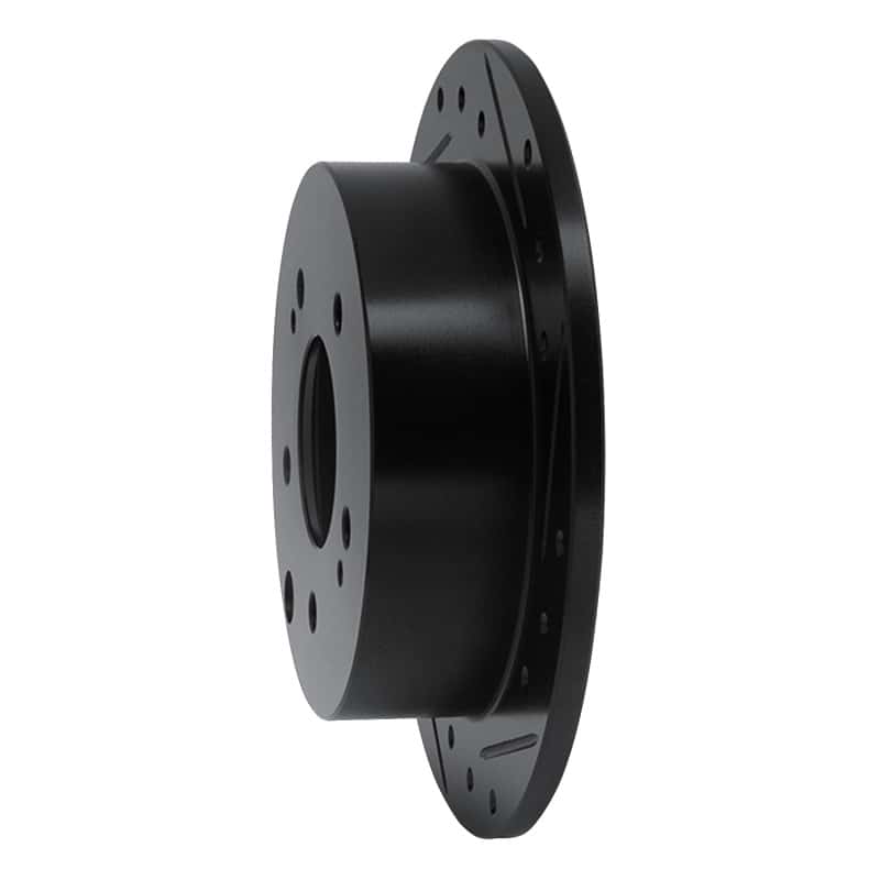 R1 Concepts — R1 04-12 Mitsubishi Eclipse Rear Right Drilled & Slotted Black Brake Rotor
R1 Brake Rotor Drill - view 2