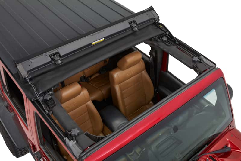 Bestop — Bestop 07-18 Jeep Wrangler JK Sunrider For Hardtop (Premium Black Twill 2-Door Or 4-Door)
Sunrider - view 5