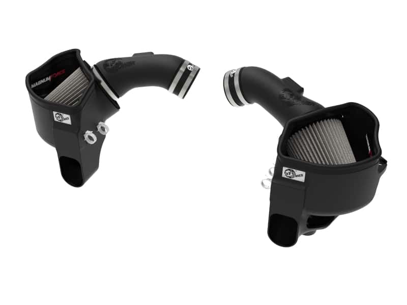 aFe — aFe POWER Magnum FORCE Stage-2 Pro DRY S Cold Air Intake System 12-19 BMW M5 (F10) / M6 (F12/13)
Magnum FORCE Intake - view 1