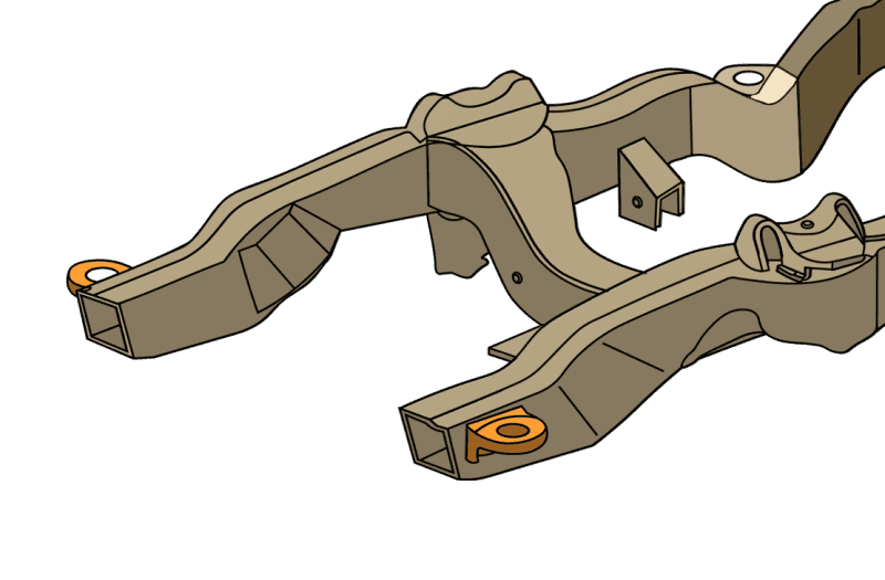 RustBuster — Rust Buster 1994-2004 Chevy S10 & GMC Sonoma Core Support Mount - Right - view 2