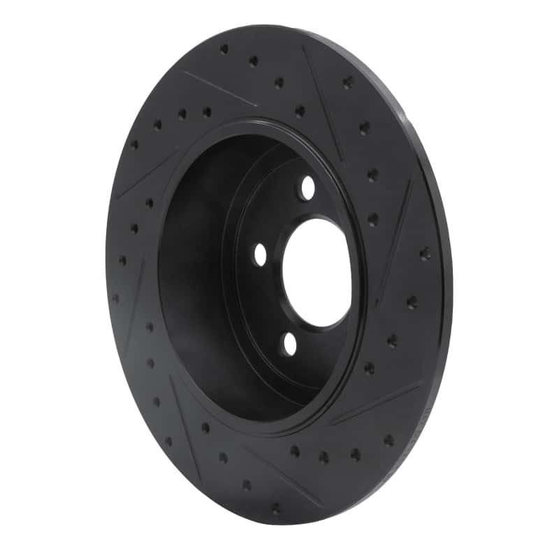 R1 Concepts — R1 05-23 Chrysler 300 Rear Left Drilled & Slotted Black Brake Rotor
R1 Brake Rotor Drill - view 4
