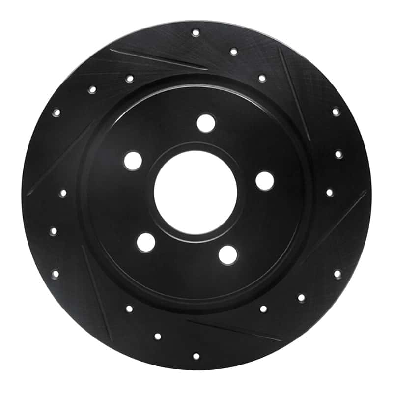 R1 Concepts — R1 04-13 Volvo V50 Rear Right Drilled & Slotted Black Brake Rotor
R1 Brake Rotor Drill - view 1