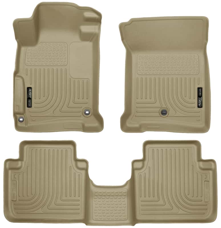 Husky Liners — Husky Liners 2013 Honda Accord WeatherBeater Tan Front & 2nd Seat Floor Liners (4-Door Sedan Only)
Floor Liners - view 1