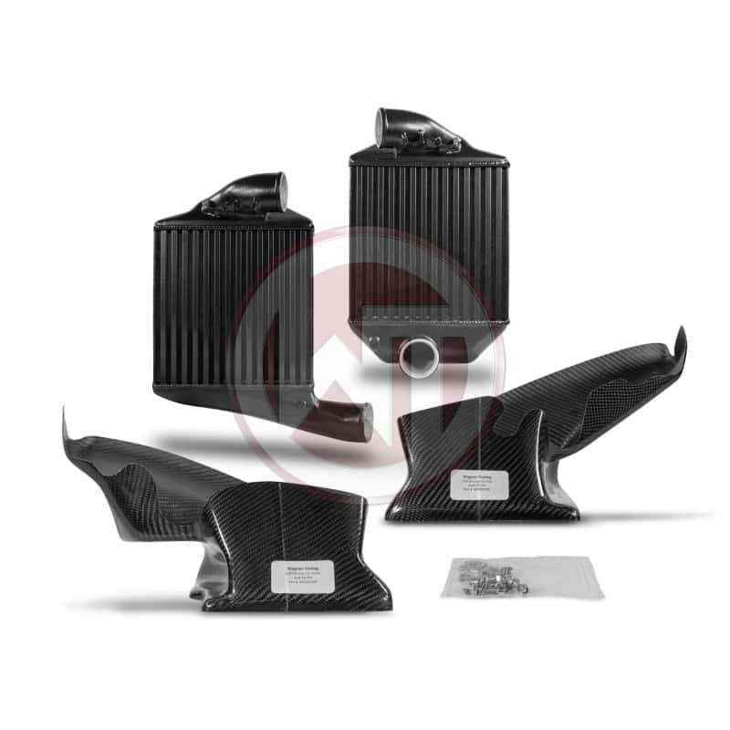 Wagner Tuning — Wagner Tuning Audi S4 B5/A6 2.7T Competition Intercooler Kit w/Carbon Air Shroud - view 1