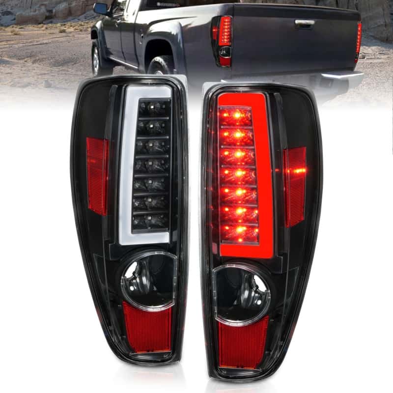 ANZO — ANZO 2004-2012 Chevrolet Colorado/ GMC Canyon LED Tail Lights w/ Light Bar Black Housing
Tail Light Set - view 1