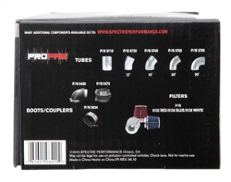 Spectre — Spectre Plenum 4in. OD x 9in. (Air Cleaner to Stud Inlet) - Single - view 8