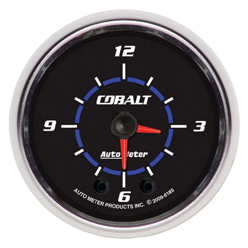 AutoMeter — Autometer Cobalt 2-1/16in 12 Hour Analog Clock
2" CLOCK ANALOG CB - view 2