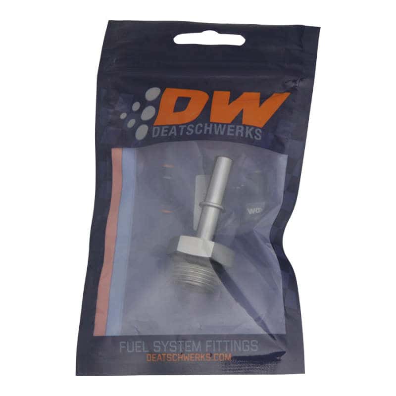 DeatschWerks — DeatschWerks 8AN ORB Male to 5/16in Male EFI Quick Connect Adapter - Anodized DW Titanium
Lines & Fittings - view 2