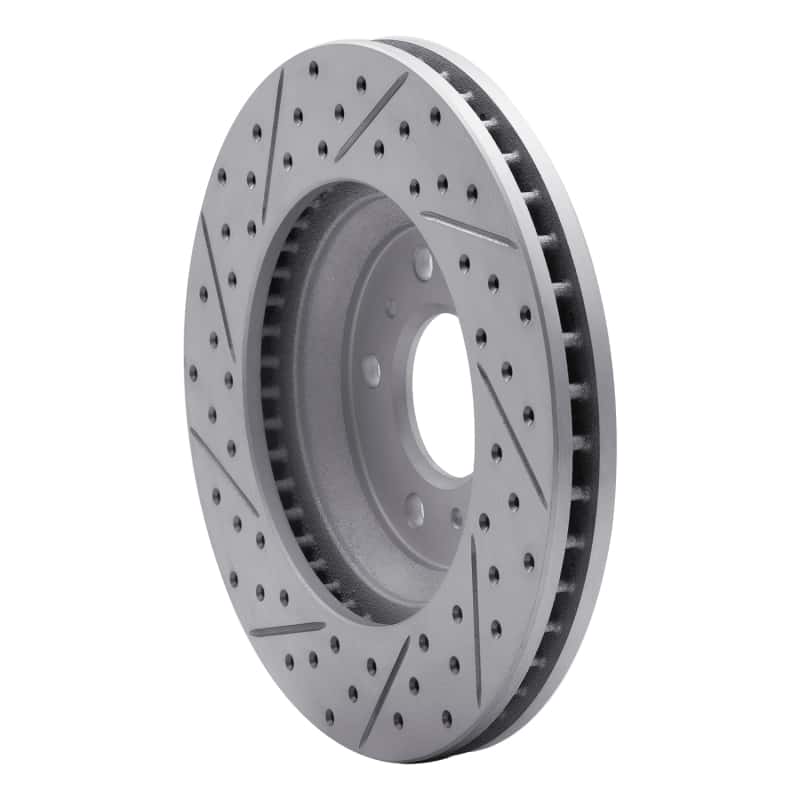 R1 Concepts — R1 06-16 Buick Lucerne Front Right Drilled & Slotted Geo-Carbon Rotor - view 4