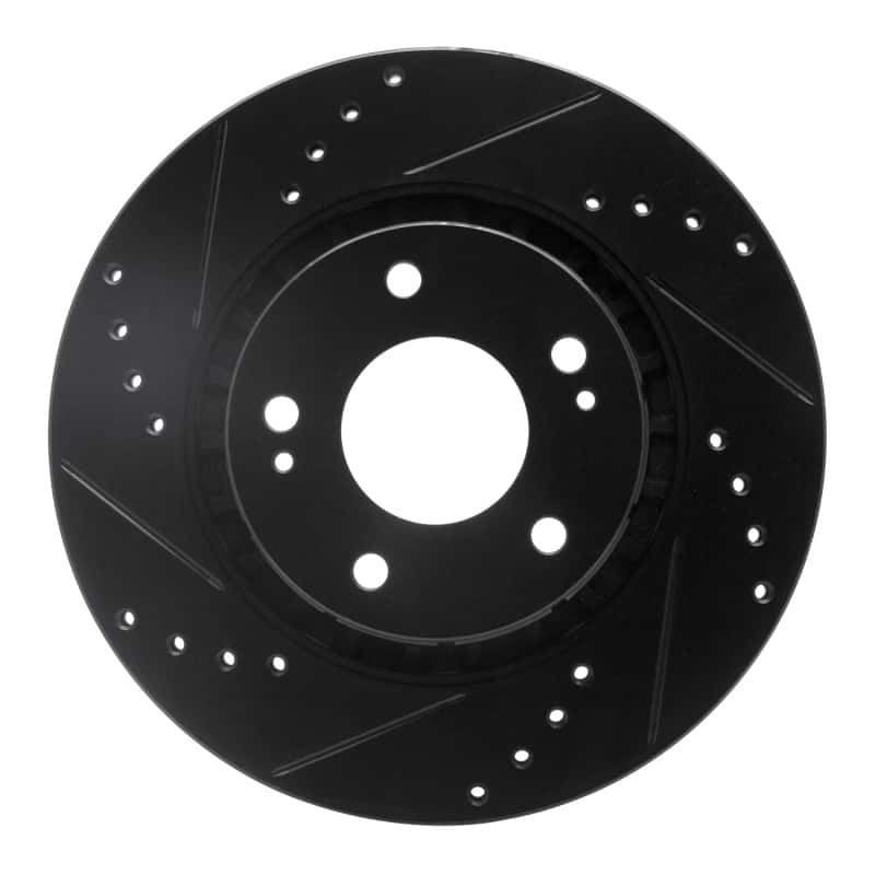 R1 Concepts — R1 09-15 Mitsubishi Lancer Front Left Drilled & Slotted Black Brake Rotor
R1 Brake Rotor Drill - view 1