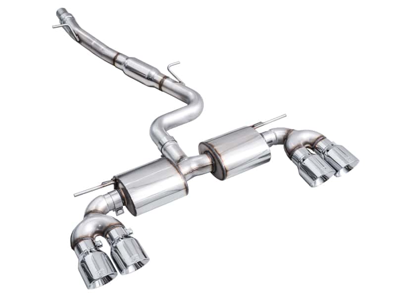 AWE Tuning — AWE MK8 Volkswagen Golf R 3in Touring Edition Quad Exhaust - Chrome Silver Tips
Touring Catback - view 8