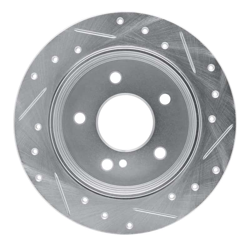 R1 Concepts — R1 94-98 Mercedes-Benz C220 Rear Left Drilled & Slotted Silver Brake Rotor
R1 Brake Rotor Drill - view 5