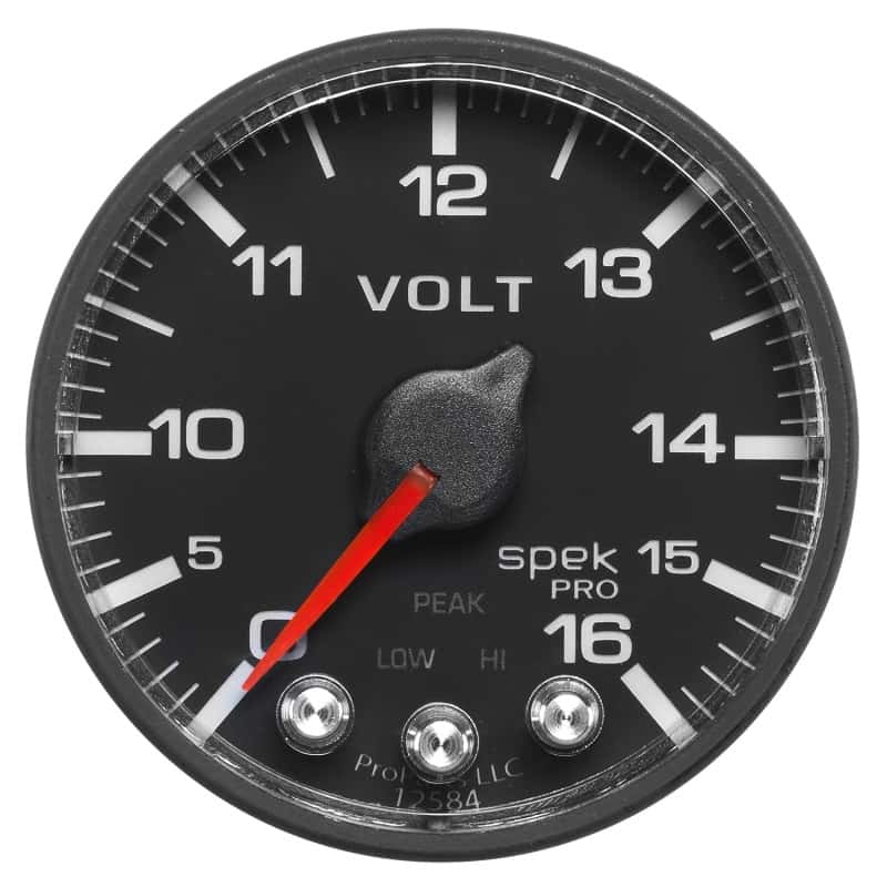 AutoMeter — AutoMeter Gauge Voltmeter 2-1/16in. 16V Stepper Motor W/Peak & Warn Blk/Blk Spek-Pro
GA 2" VOLT BFB SPEK - view 9