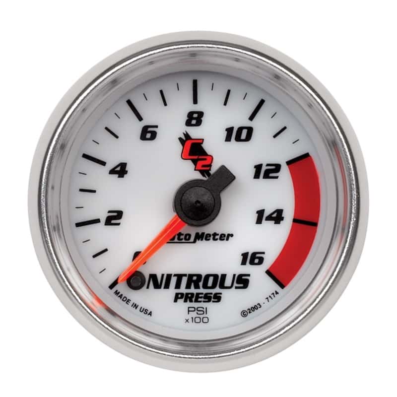 AutoMeter — Autometer C2 2in 0-1600 PSI Full Sweep Electronic Nitrous Gauge
GA 2" N2O STEPPER C2 - view 1