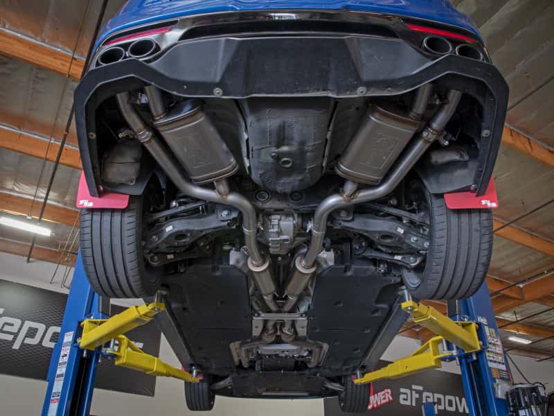 aFe — aFe Gemini XV 2.5in 304 SS Cat-Back Exhaust w/Cut-Out 18-22 Kia Stinger V6 3.3L
Cat-Back Exhaust - view 5