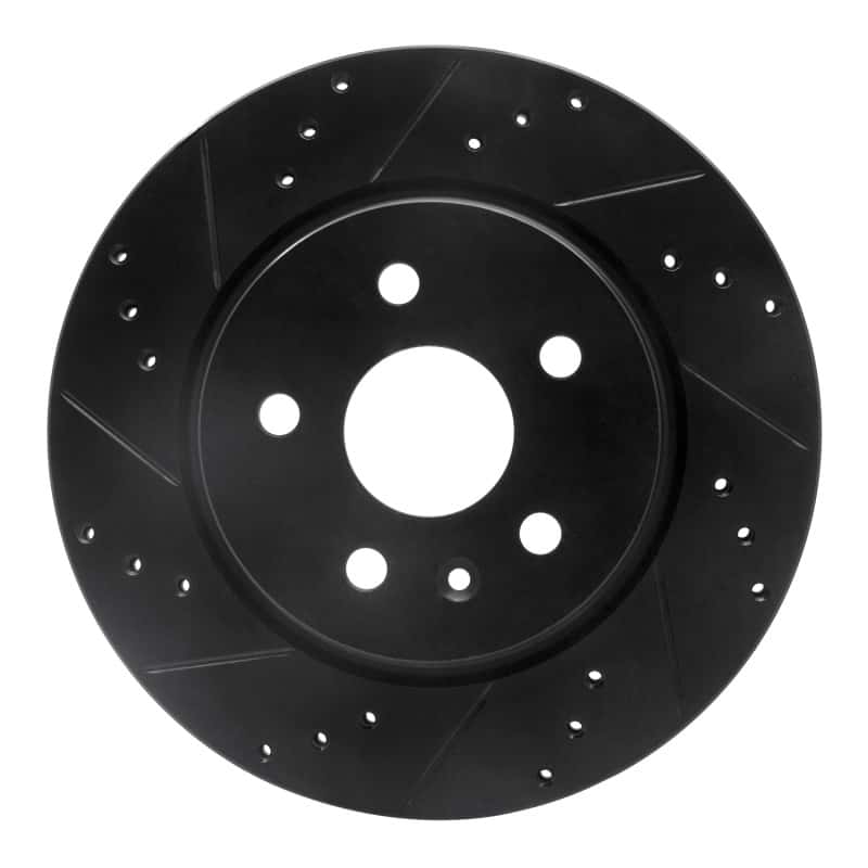 R1 Concepts — R1 10-25 Buick Allure Rear Left Drilled & Slotted Black Brake Rotor
R1 Brake Rotor Drill - view 1