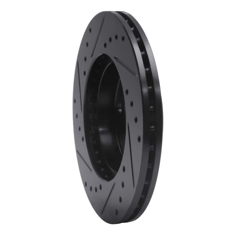 R1 Concepts — R1 90-00 Honda Civic Hatchback Front Right Drilled & Slotted Black Brake Rotor
R1 Brake Rotor Drill - view 4