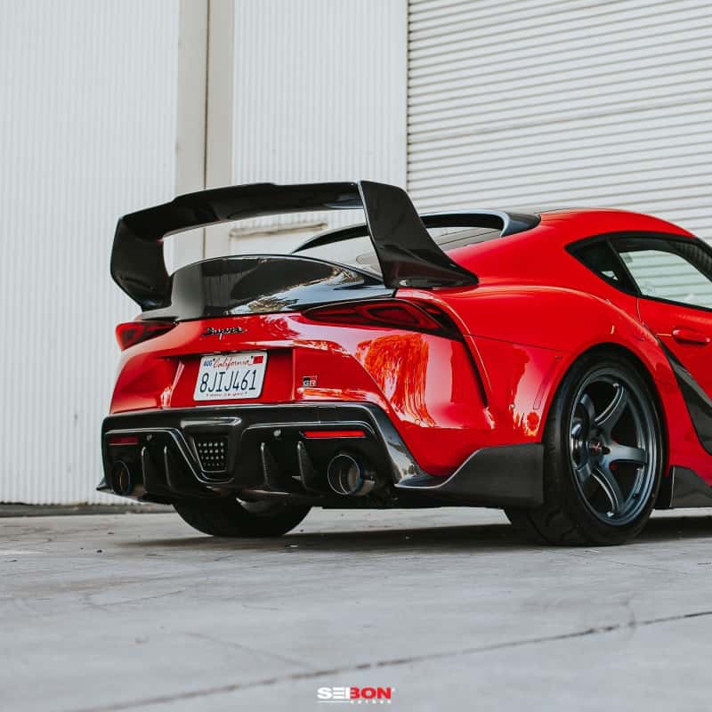 Seibon — Seibon 2020 Toyota Supra TD-Style Carbon Fiber Rear Spoiler - view 10