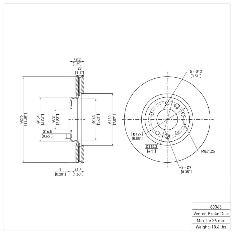 DFC — DFC 07-12 Mazda CX-7 Front Brake Rotor
DFC Brake Rotor - view 2