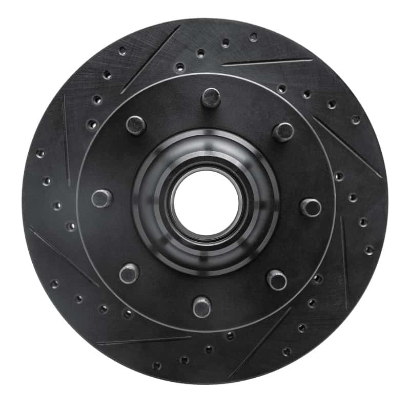 R1 Concepts — R1 71-95 Chevrolet P20 Front Left Drilled & Slotted Black Brake Rotor
R1 Brake Rotor Drill - view 1