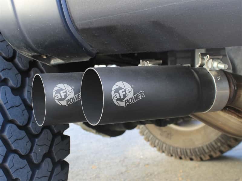 aFe — aFe Rebel Series Exht 3in SS Middle Side Exit CB w/ Black Tips 11-14 Ford F150 Ecoboost V6 3.5L (tt)
Cat-Back Exhaust - view 6