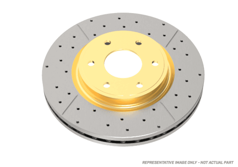 DBA — DBA 02-09 Subaru WRX STi/2017 BRZ w/Perf Pkg. 10 Hole Front Drilled & Slotted Street Series Rotor
X Street Series
Brake Rotor - view 1
