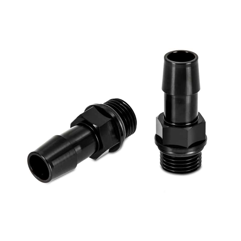 Mishimoto — Mishimoto 16X1.5 TO 1/2in. Hose Barb Aluminum Fittings (Pack of 2)
Aluminum Fitting - view 2