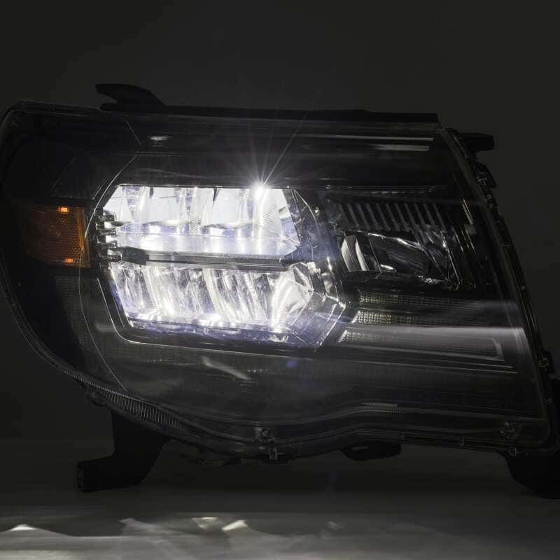 AlphaRex — AlphaRex 05-11 Toyota Tacoma LUXX Crystal Headlights Plank Style Alpha Black w/Activation Light/DRL
Projector Headlights - view 6