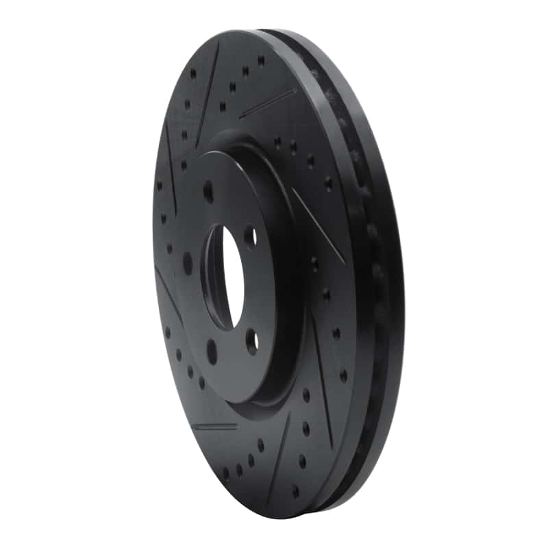 R1 Concepts — R1 03-09 Chrysler PT Cruiser Front Left Drilled & Slotted Black Brake Rotor
R1 Brake Rotor Drill - view 2