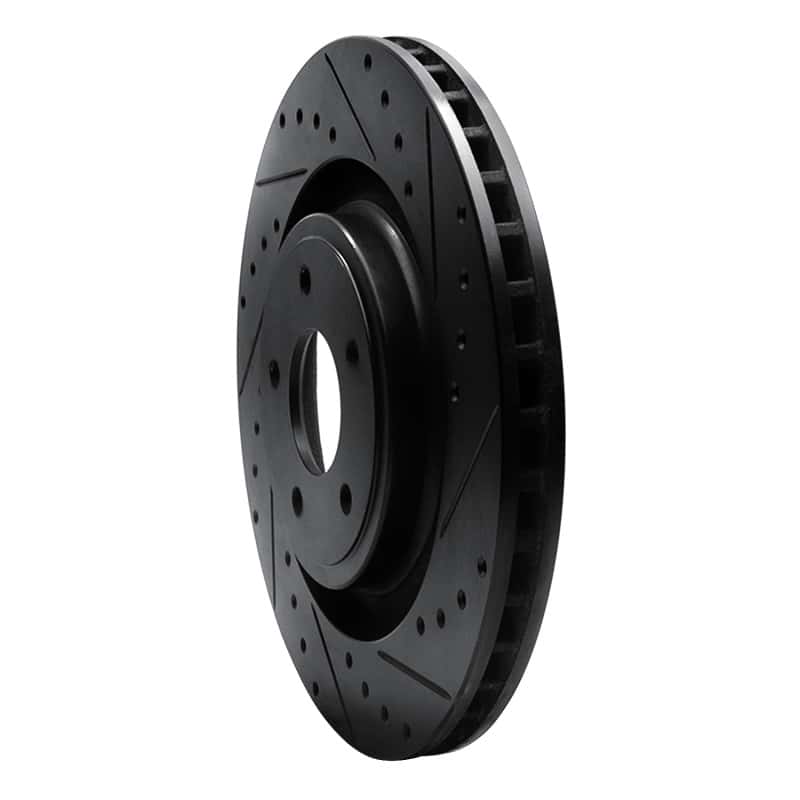 R1 Concepts — R1 08-14 Chrysler 200 Front Right Drilled & Slotted Black Brake Rotor
R1 Brake Rotor Drill - view 2