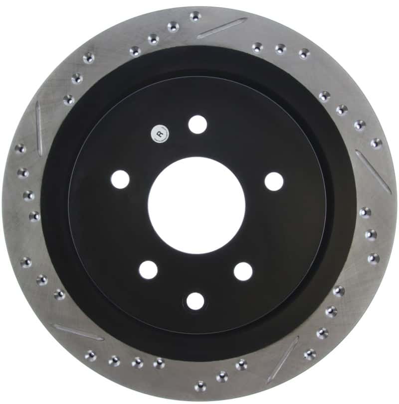 Stoptech — StopTech 06-07 350Z / 05-07 G35 / 06-07 G35X SportStop Slotted & Drilled Rear Right Rotor
Slot/Drill Rotor - view 2