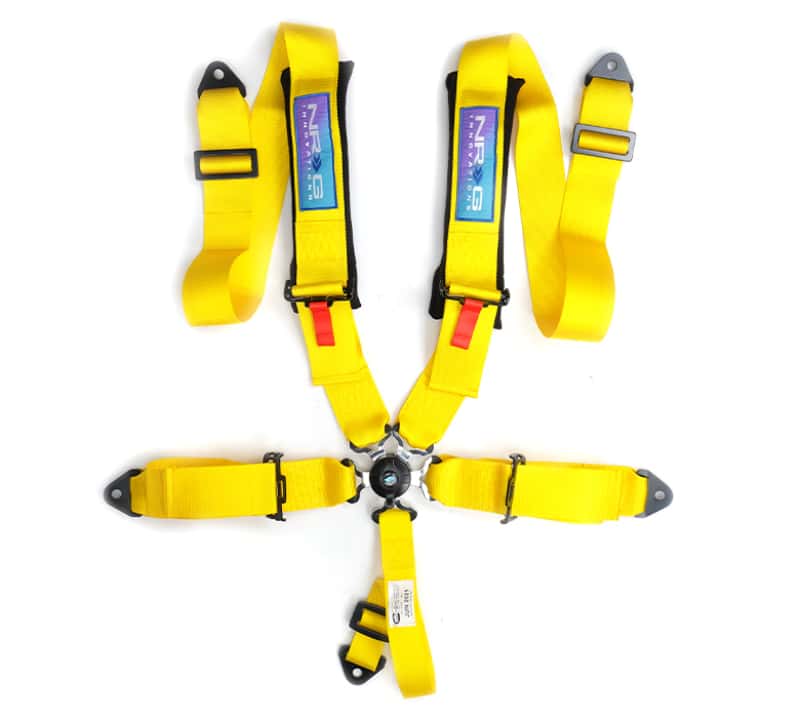 NRG — NRG 5PT 3in. Seat Belt Harness / Cam Lock - Yellow - view 1