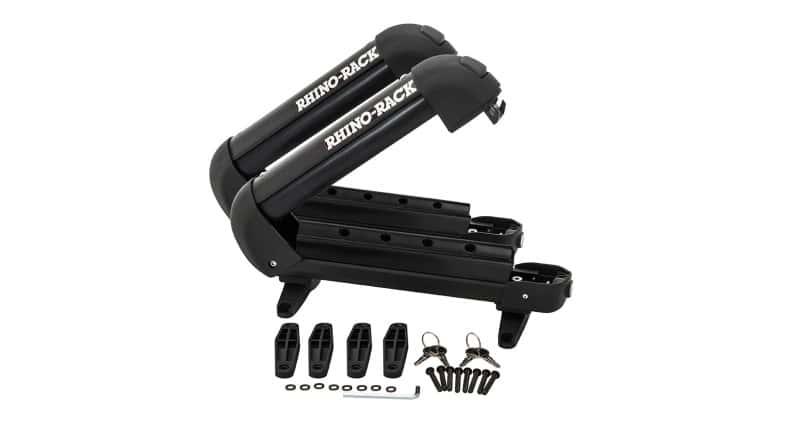 Rhino-Rack — Rhino-Rack Universal Ski Carrier - Fits 2 Pairs of Skis - Black - view 2